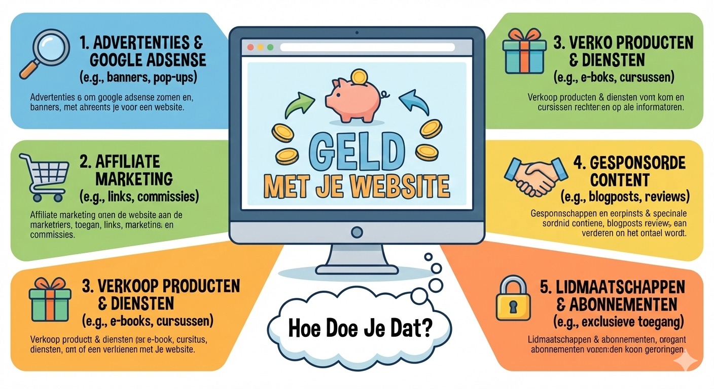 Geld Verdienen Met Je Website, Hoe Doe Je Dat?